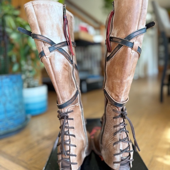 NEW Freebird Cassius boots 8 Beige/Multi - Picture 6 of 14